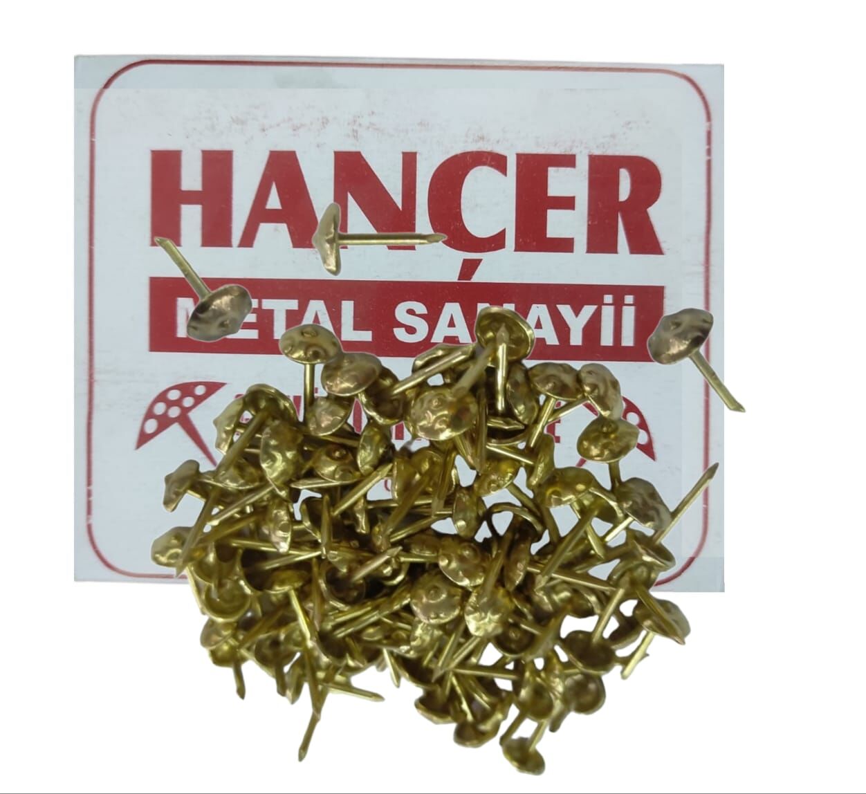 00134   Hançer Çivili Raptiye 100Lü - Sarı