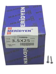 3525   Meridyen 3.5*25 YBH Sunta Vidası 1000li