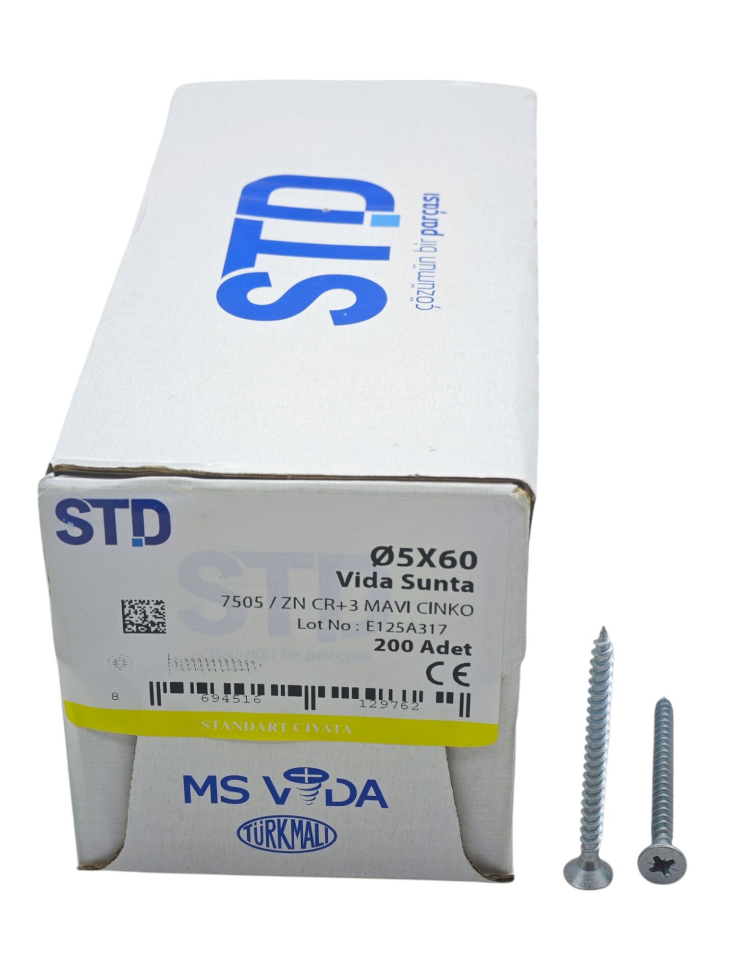 5060   STD 5*60mm Çinko Sunta Vidası 200lü