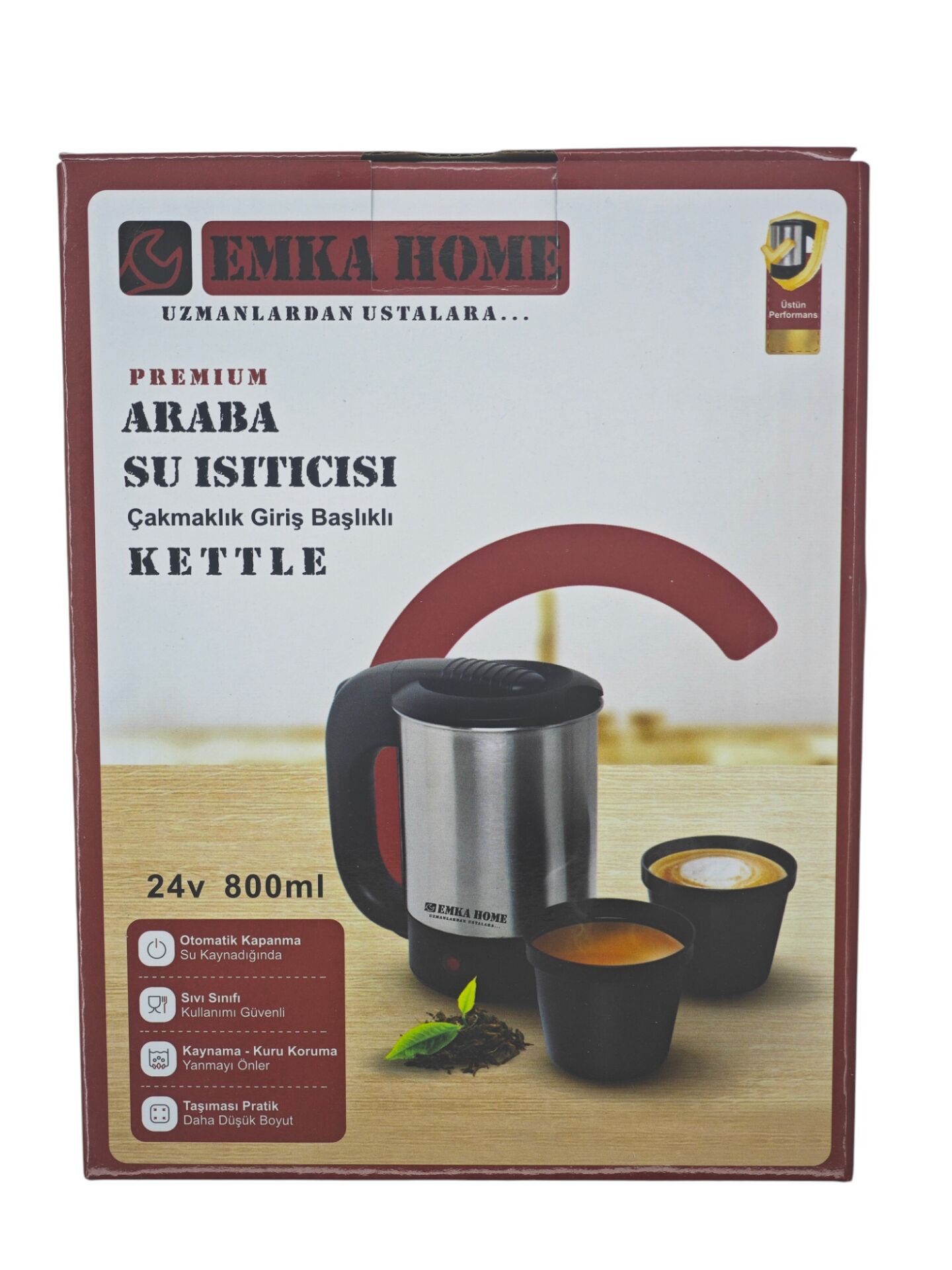 E-5623   Emka 24V Araba Su Isıtıcısı 800ml