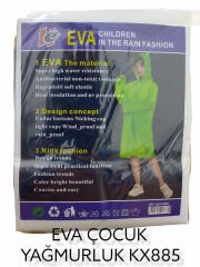 Kx885   Eva Kullan At Çocuk Yağmurluk Kalın