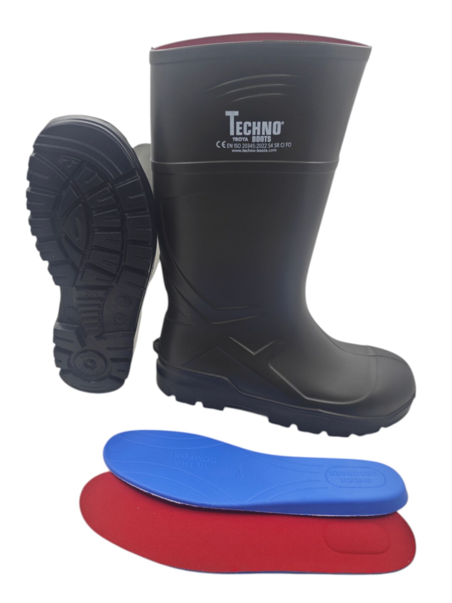 PU015440   Techno Boots Troya Çelik Burunlu PU Çizme S4 - 41