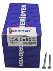 6060   Meridyen 6.0*60 YBH Sunta Vidası 200lü