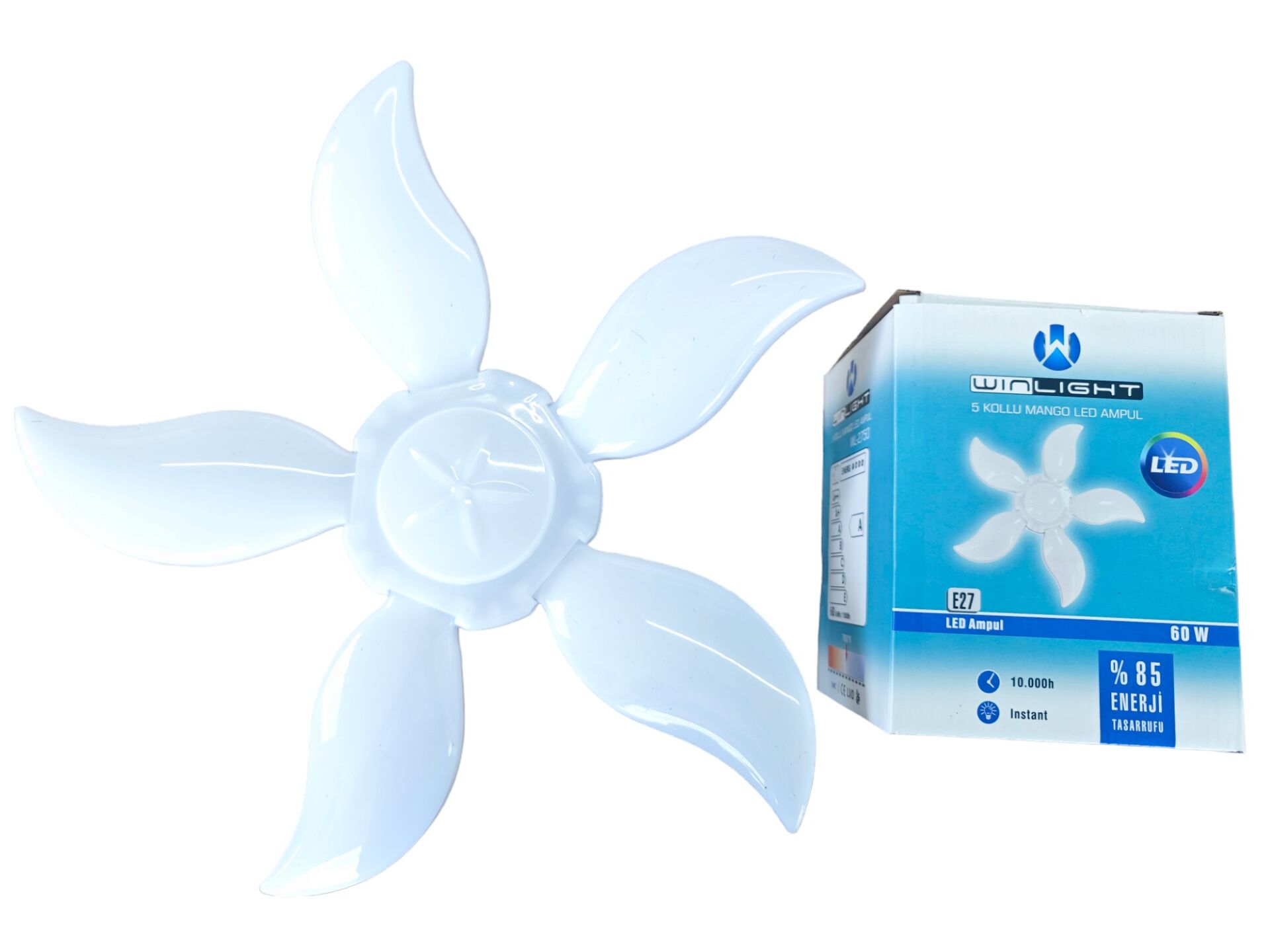 Wl-2750   Wınlıght E27-60W 5+1 Kanatlı Led Ampul - Mango