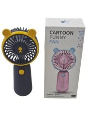 DP784   Cartoon Funny Şarjlı Mini Fan - El Vantilatörü