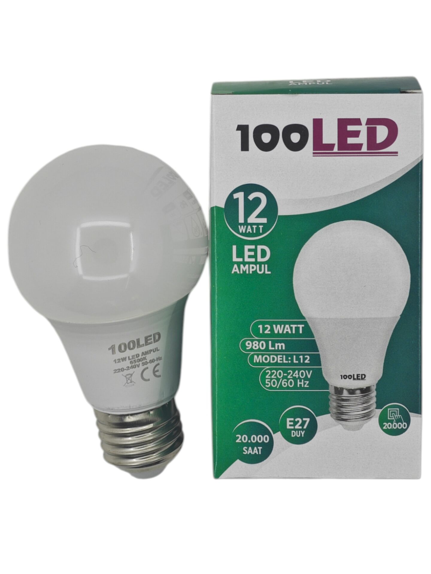 L12   100 Led E27-12W Led Ampul
