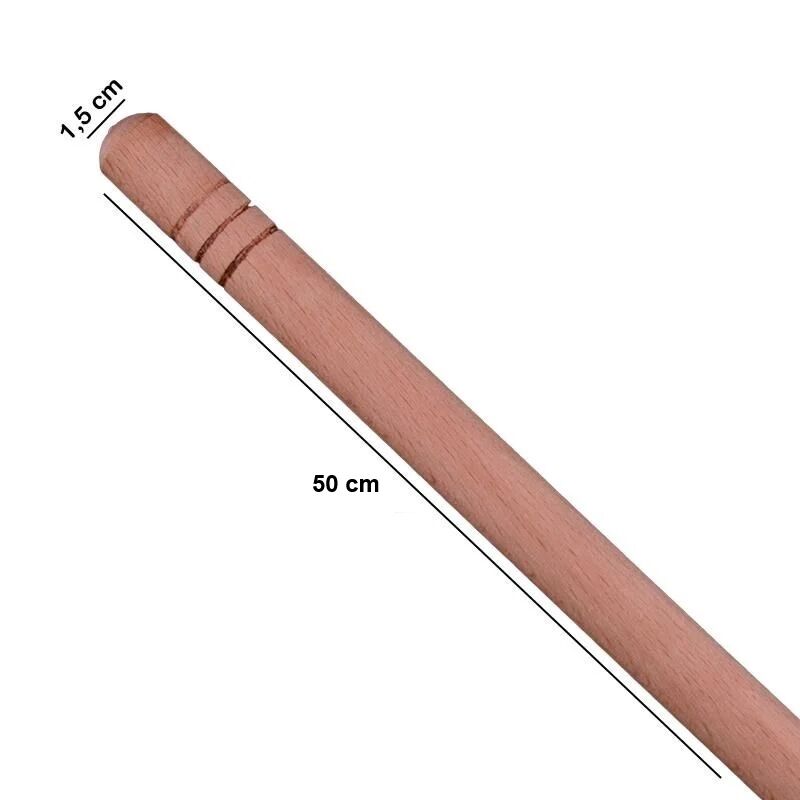 04610   C. Duru Ahşap Gürgen Oklava 50cm