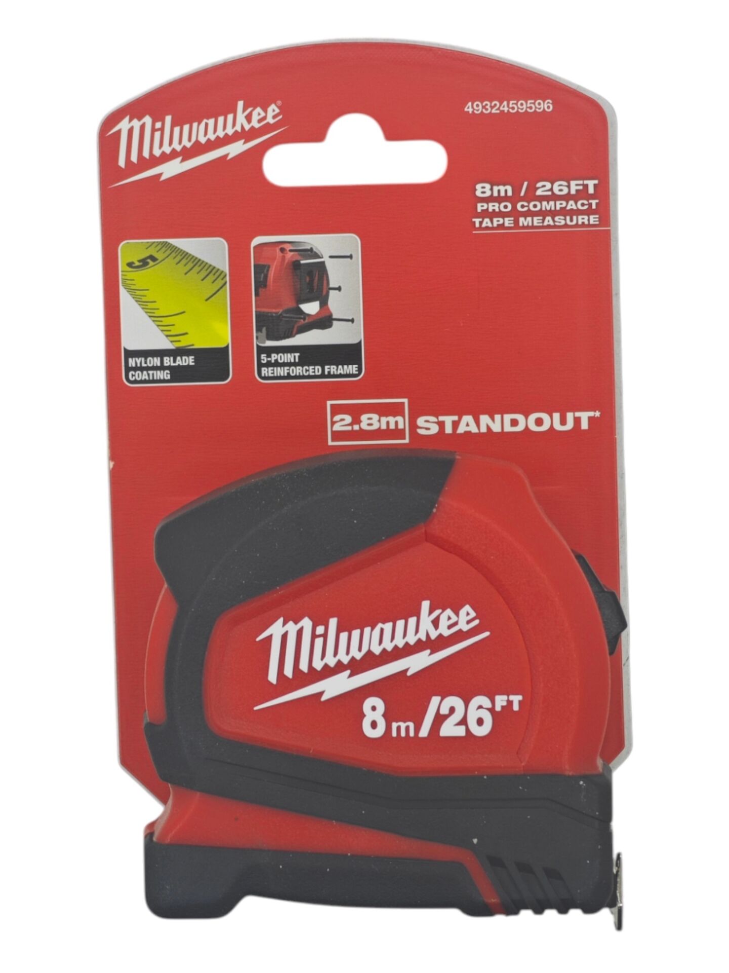 4932459596  Milwaukee Pro Kompakt Şerit Metre 8m*25mm