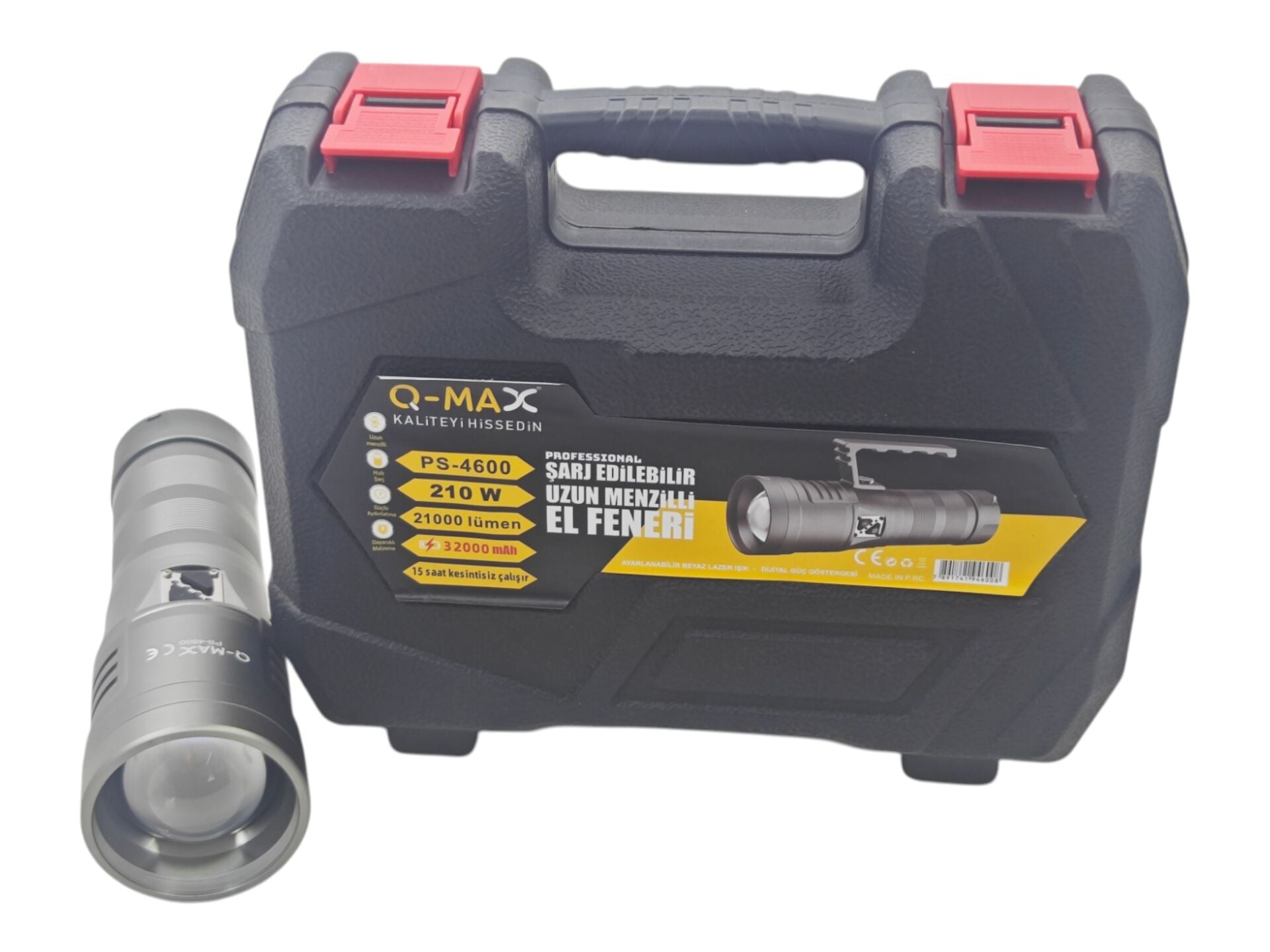 PS-4600   Q-Max 21000 Lümen 210W Zomlu Avcı Feneri