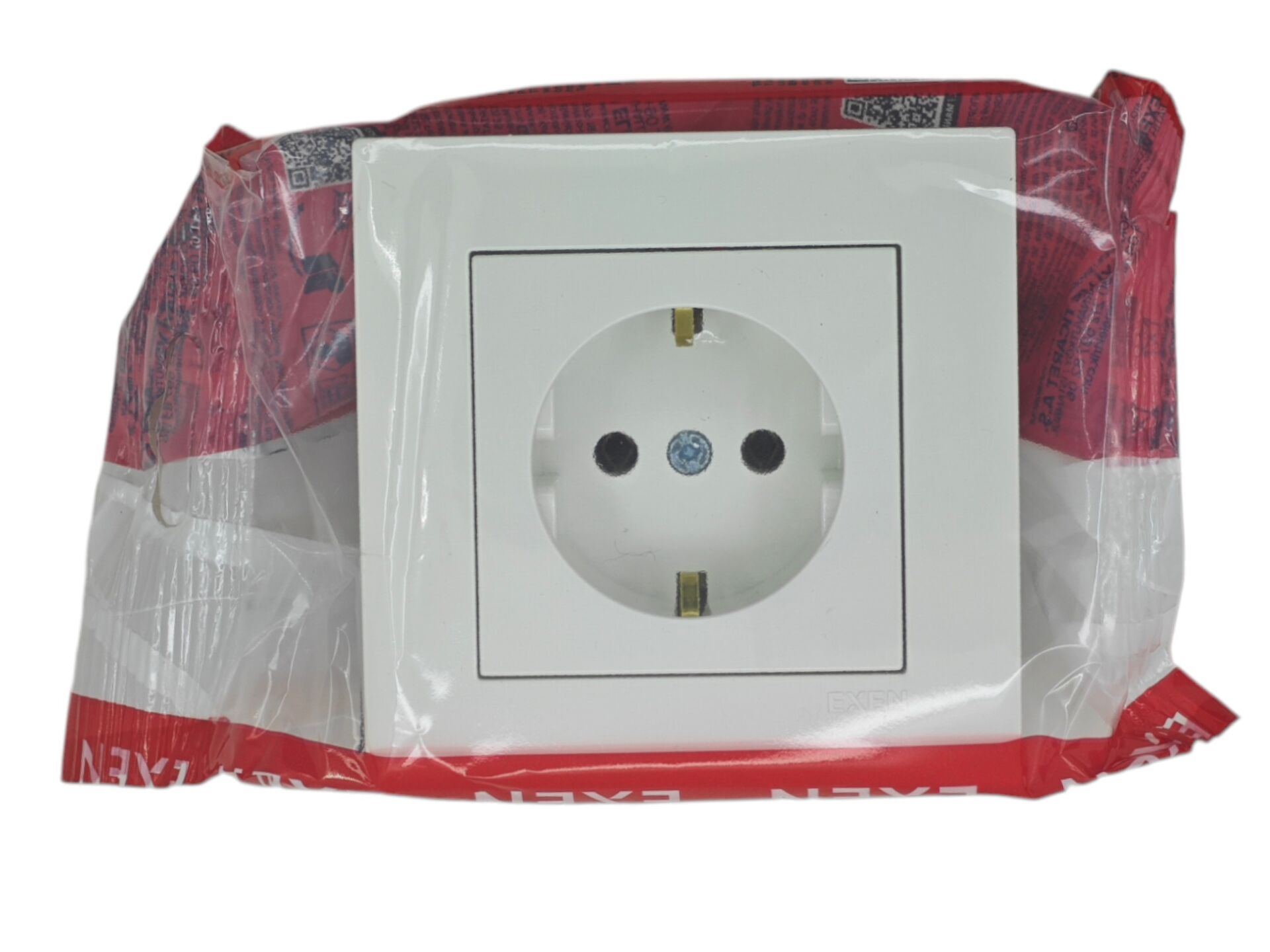 237   Exxen Karell Beyaz Topraklı Priz