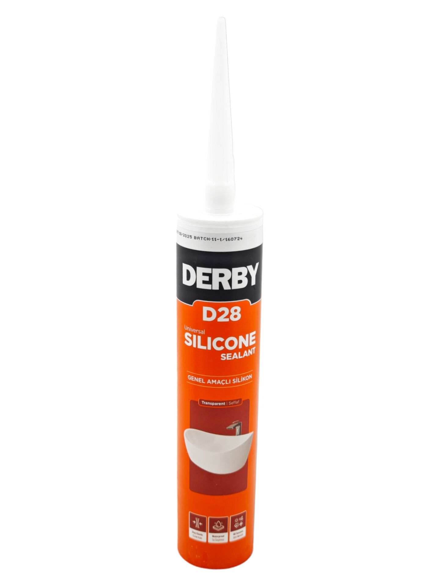 D28   Derby Universal Şeffaf Silikon 280gr