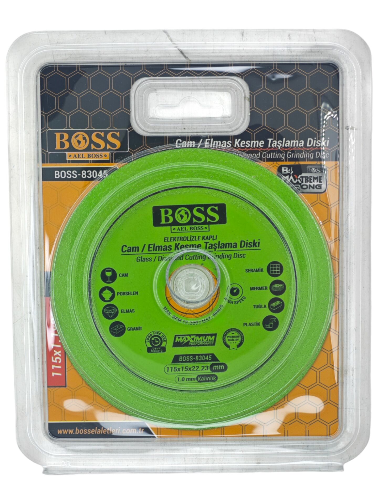 B-83045   Boss Cam / Elmas Kesme Taşlama Diski 115mm