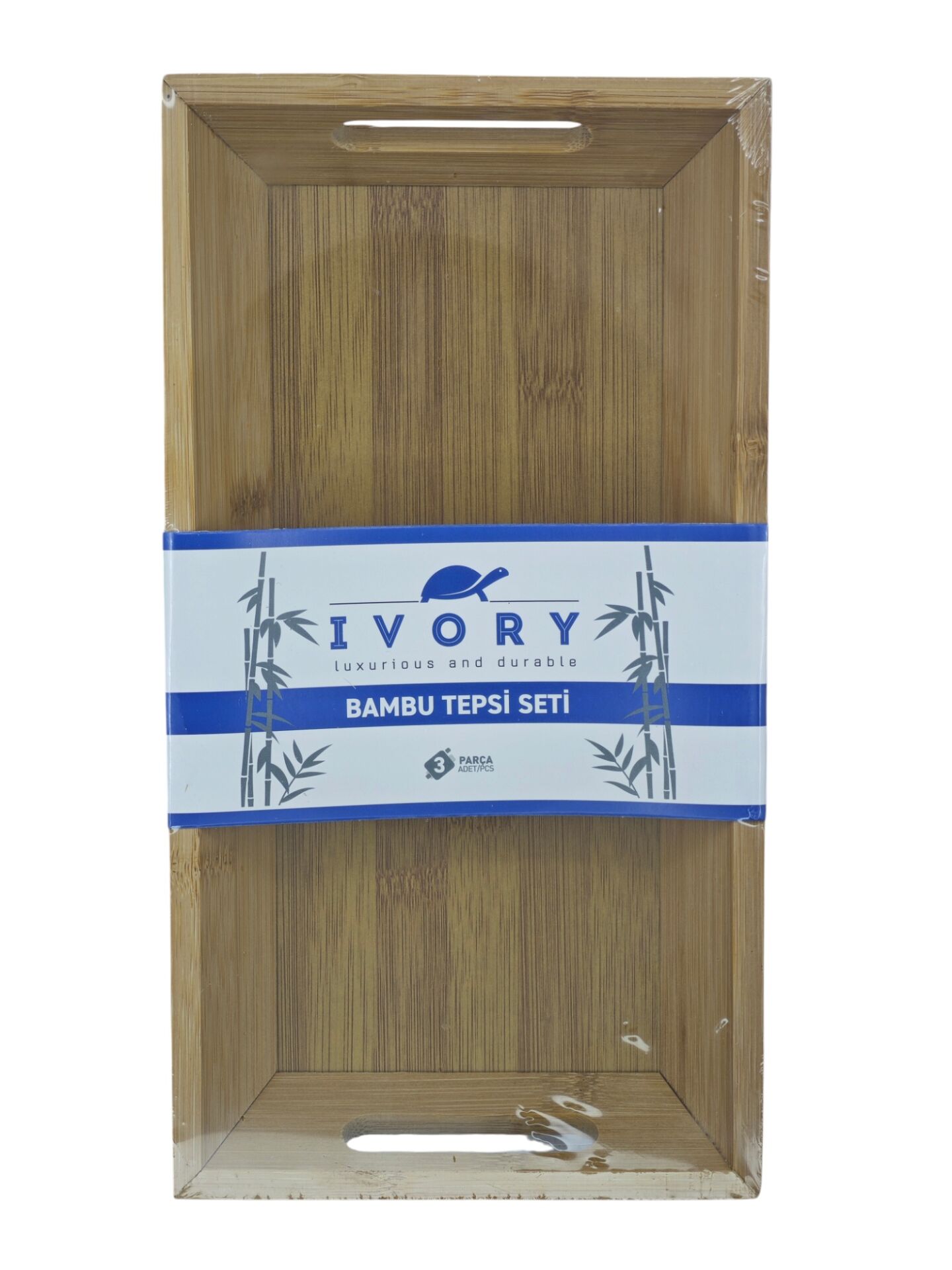 IVO-BMB155   İvory Bambu Sunum Tepsisi 30*16cm