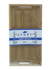 IVO-BMB155   İvory Bambu Sunum Tepsisi 30*16cm
