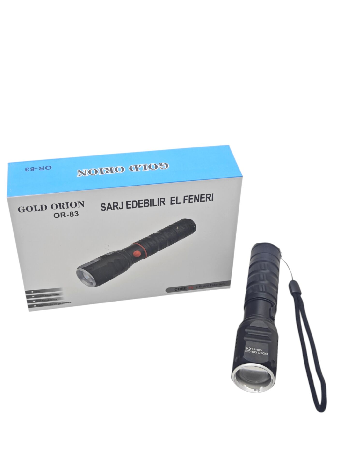 OR-83   Gold Orion AC/DC Şarjlı El Feneri