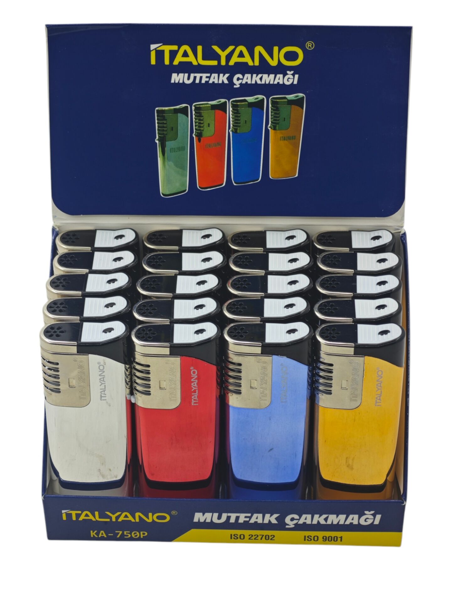 KA-750P   İtalyano Izgaralı Pürmüz Çakmak - Işıklı