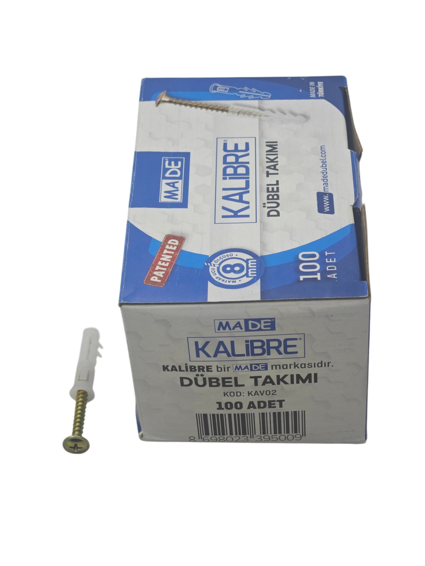 SKD2   Made Kutulu Standart Dübel 100lü 8mm