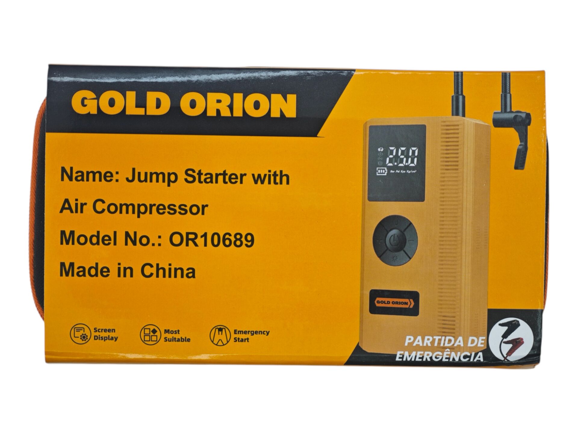 OR10689   Gold Orion USB ve Type-C Portlu Oto Şarj Kiti