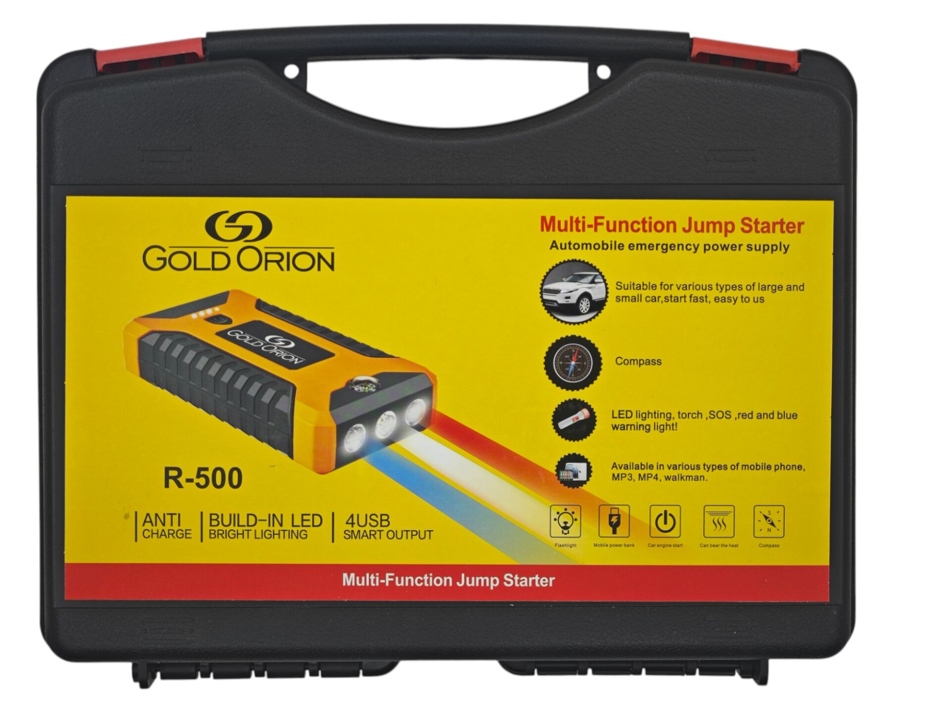 R-500   Gold Orion 4 USB Portlu Oto Şarj Kiti