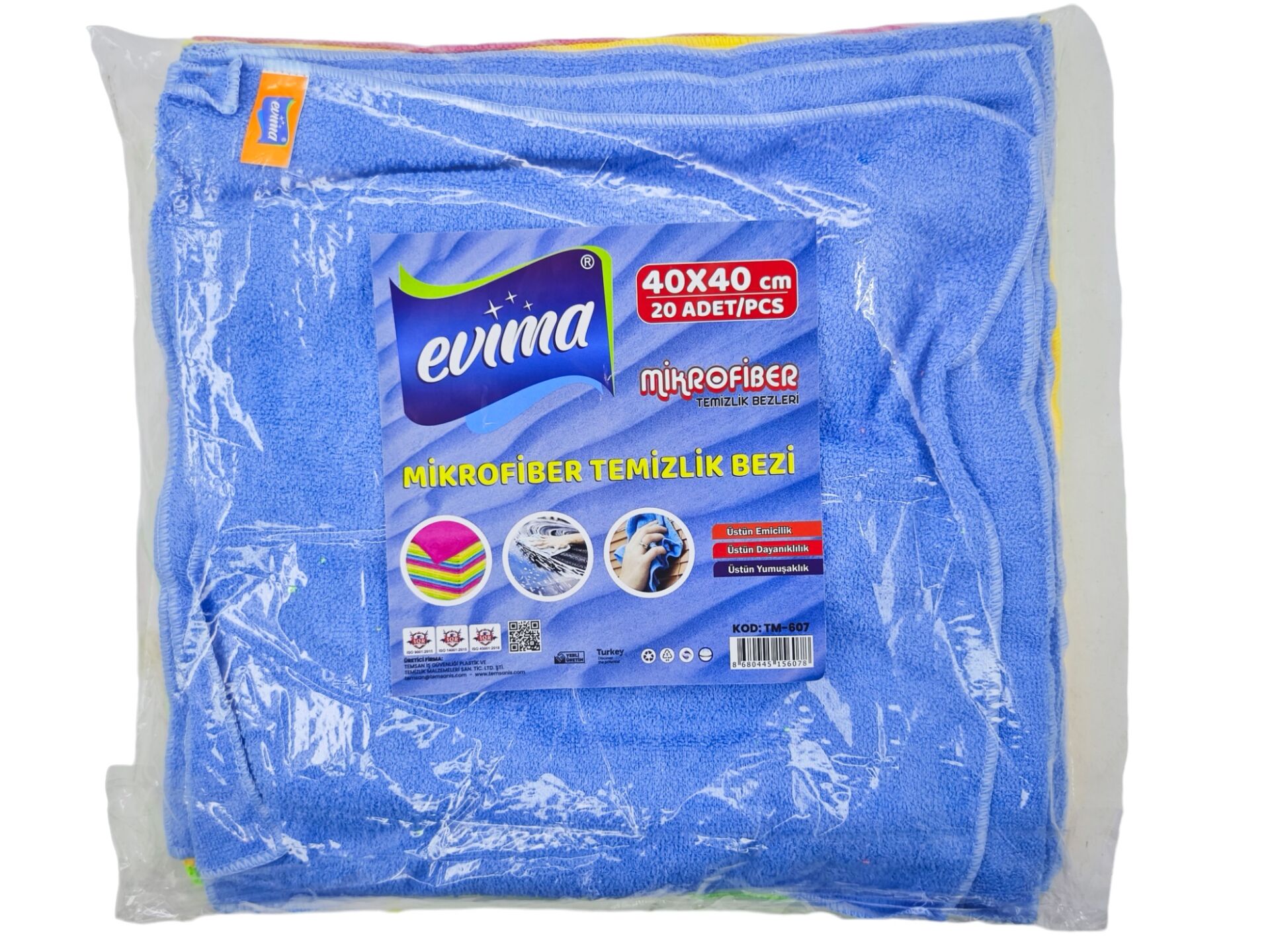 TM-607   Evima Mikrofiber Temizlik Bezi 40*40cm