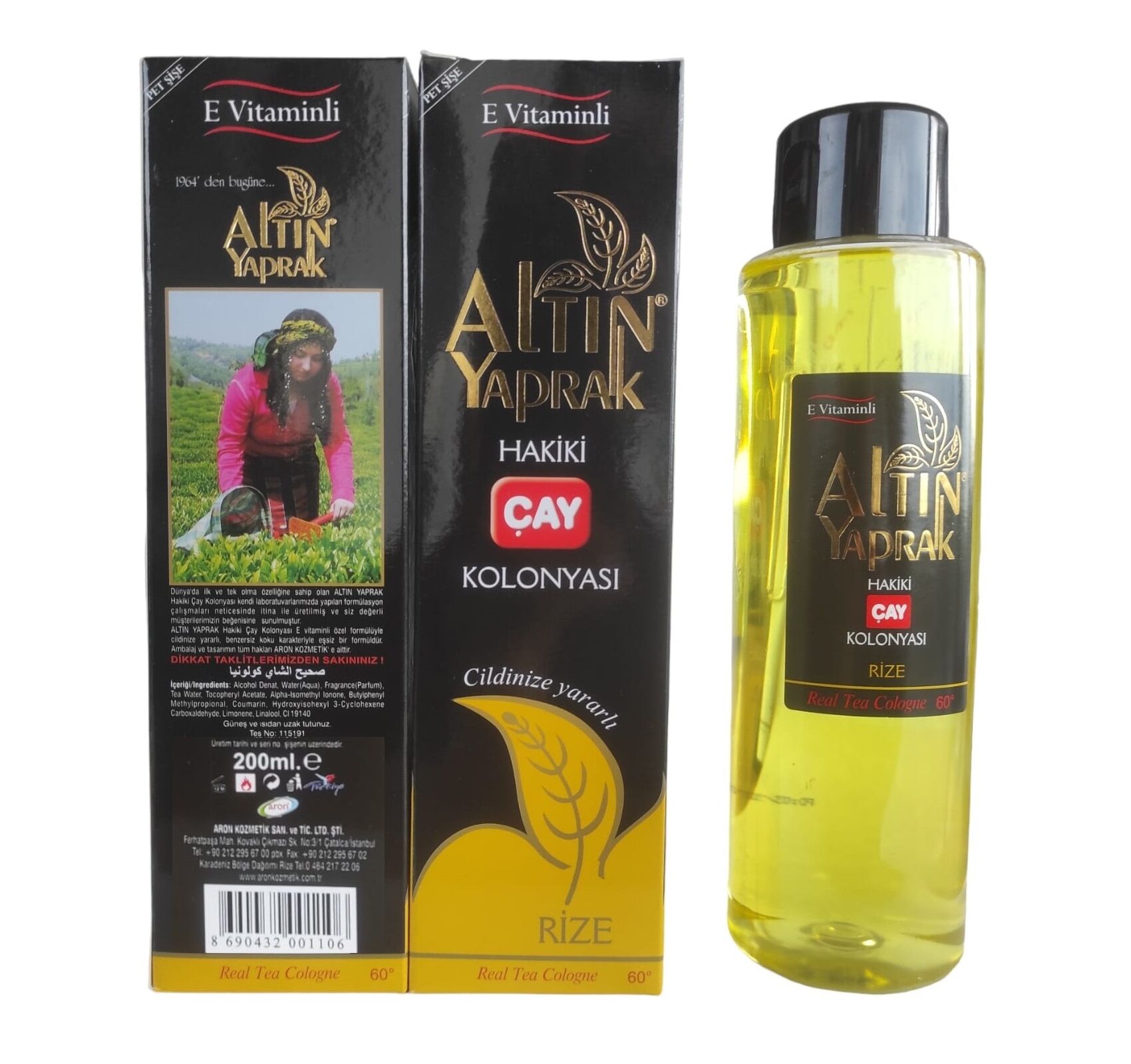 101   Altın Yaprak Hakiki Çay Kolonyası 200ml