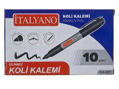 KZ-001   İtalyano Yuvarlak Uçlu Koli Kalemi - Siyah