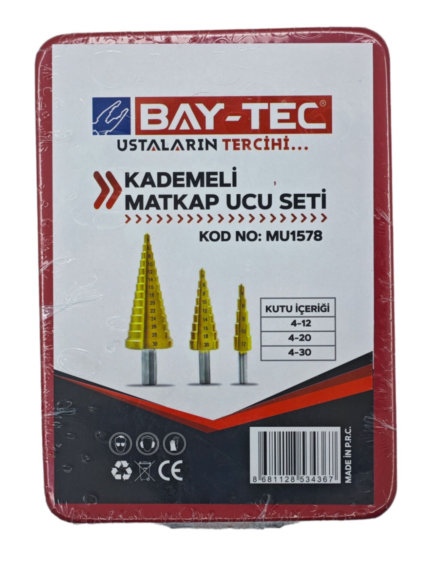 MU1578   Bay-Tec Kademeli Matkap Ucu Seti 4-30Mm