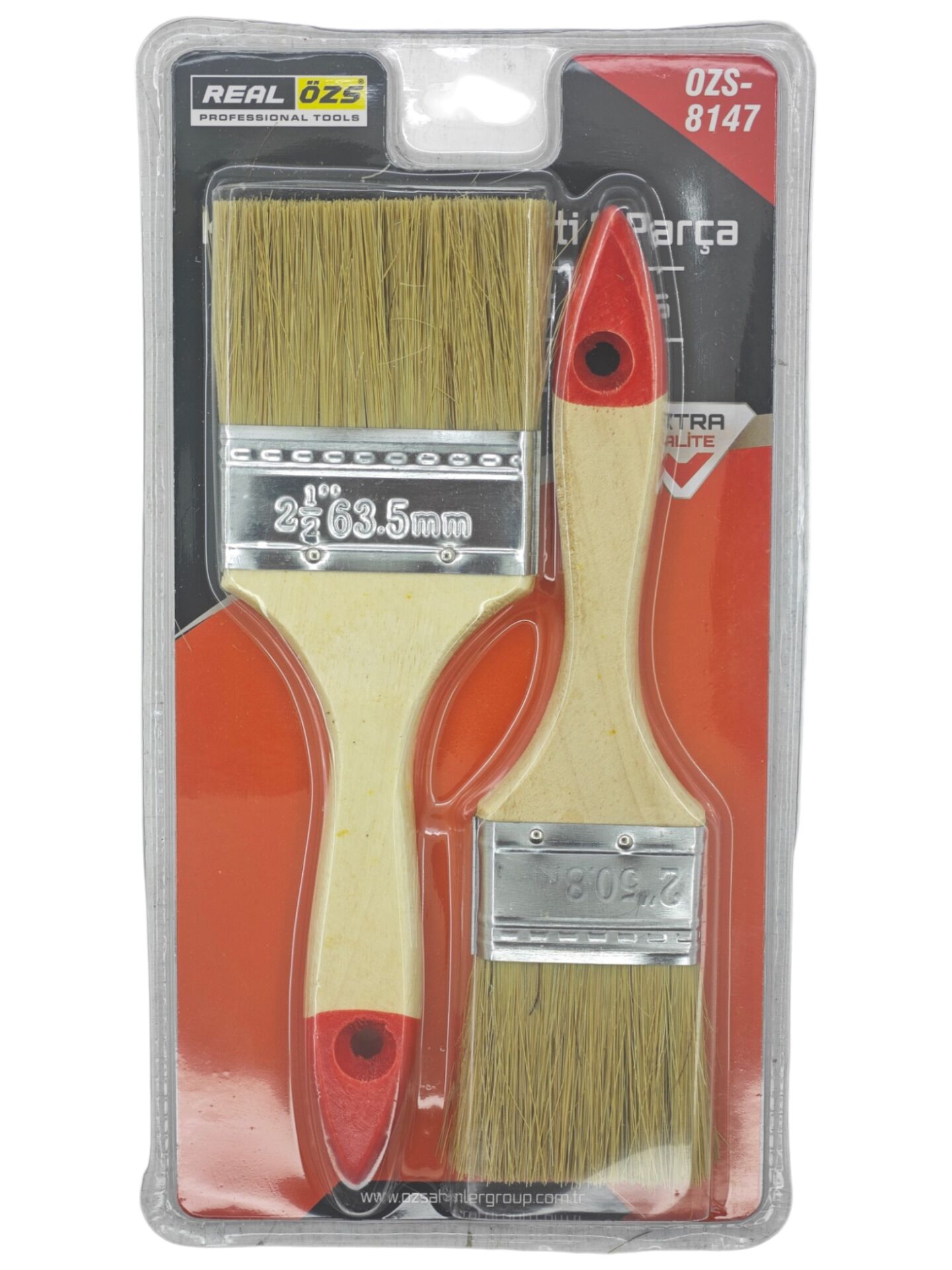 OZS-8147   Real Özs 2-2,5 Kestirme Fırça Seti 2li