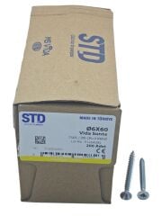 6060   STD 6*60mm YBH Sunta Vidası 200lü Çinko