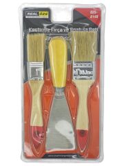 OZS-8148   Real Özs 1-1,5 Kestirme Fırça ve Spatula Seti