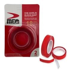 5219   Meg VHB Akrilik Silikon Bant 18mm 2yrd