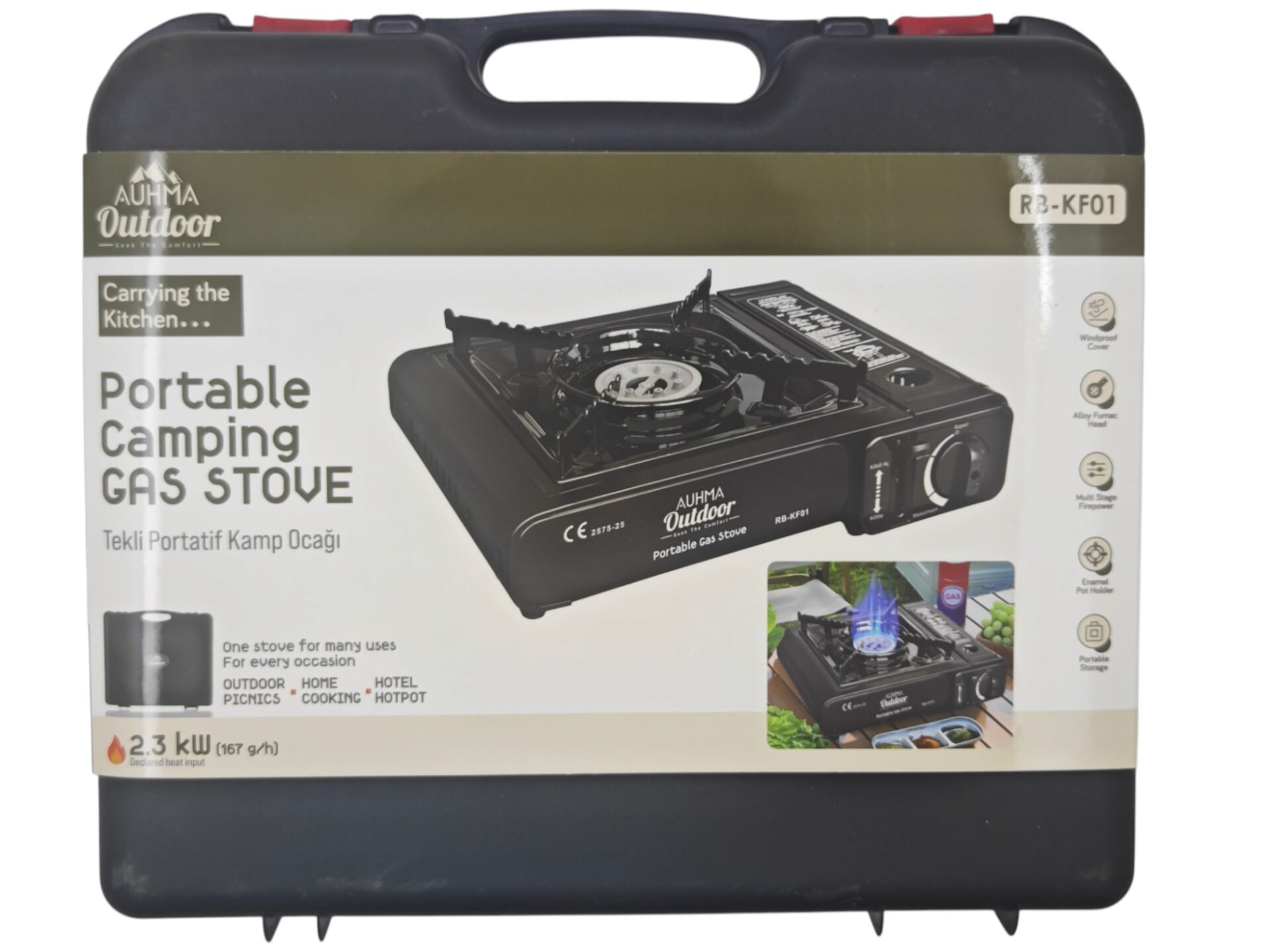 RB-KF01   Auhma Outdor Tekli Portatif kamp Ocağı
