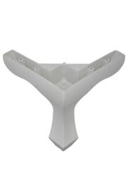 17006   Lükens 14cm Plastik Ayak 15*15cm - Beyaz