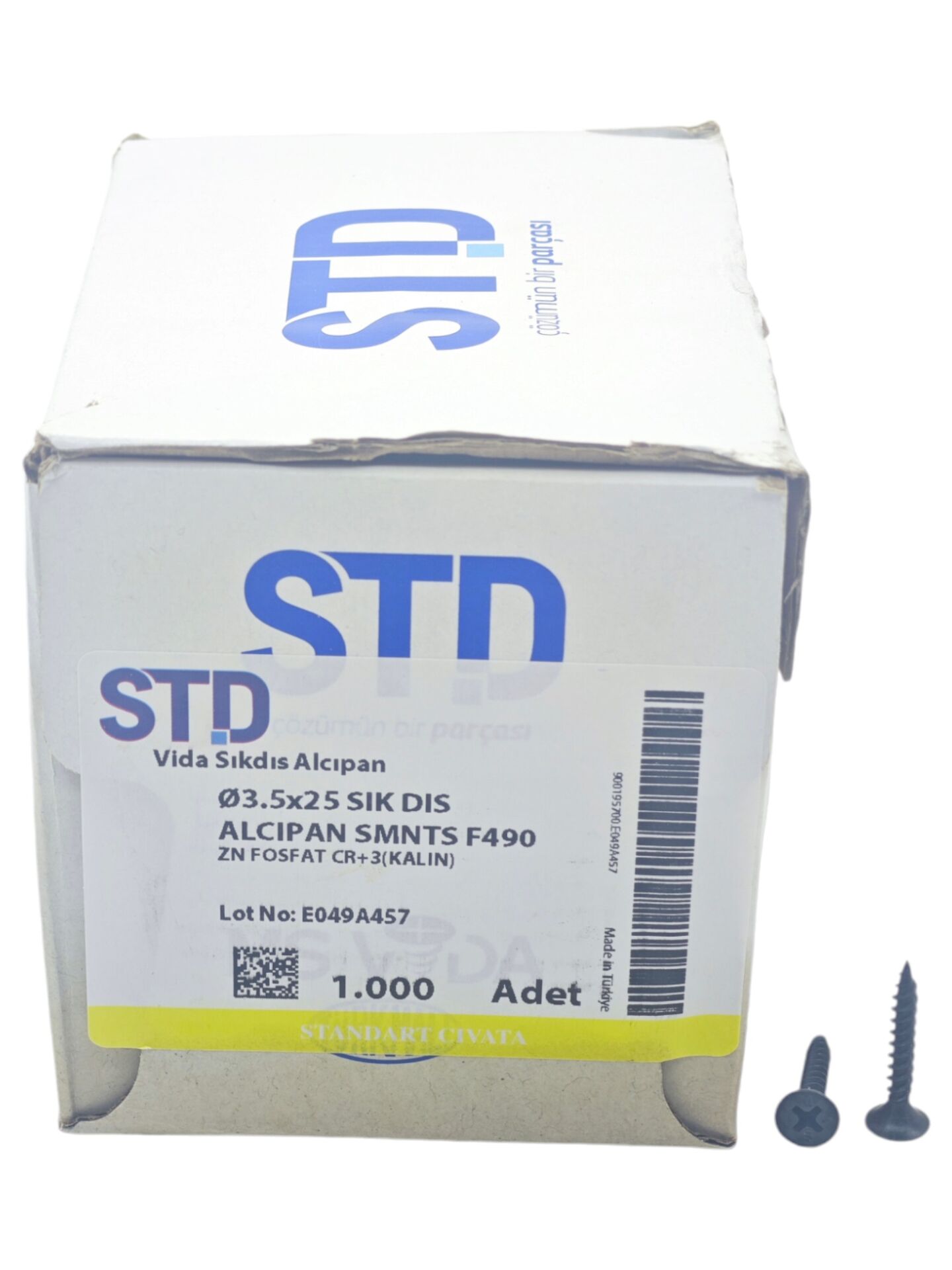 3525   STD 3.5*25mm Sık Dış Alçıpan Vidası 1000li