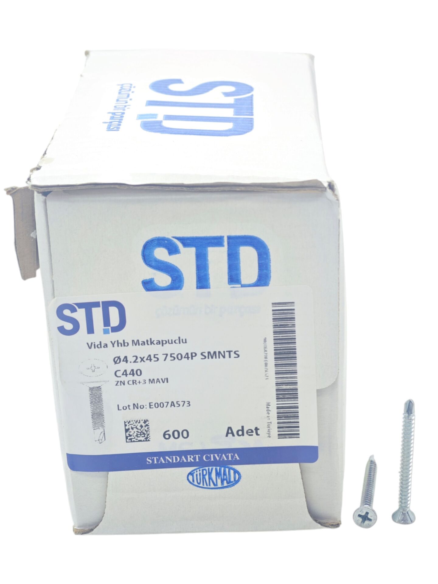 4245   STD 4.2*45mm Matkap Uçlu Vida 600lü