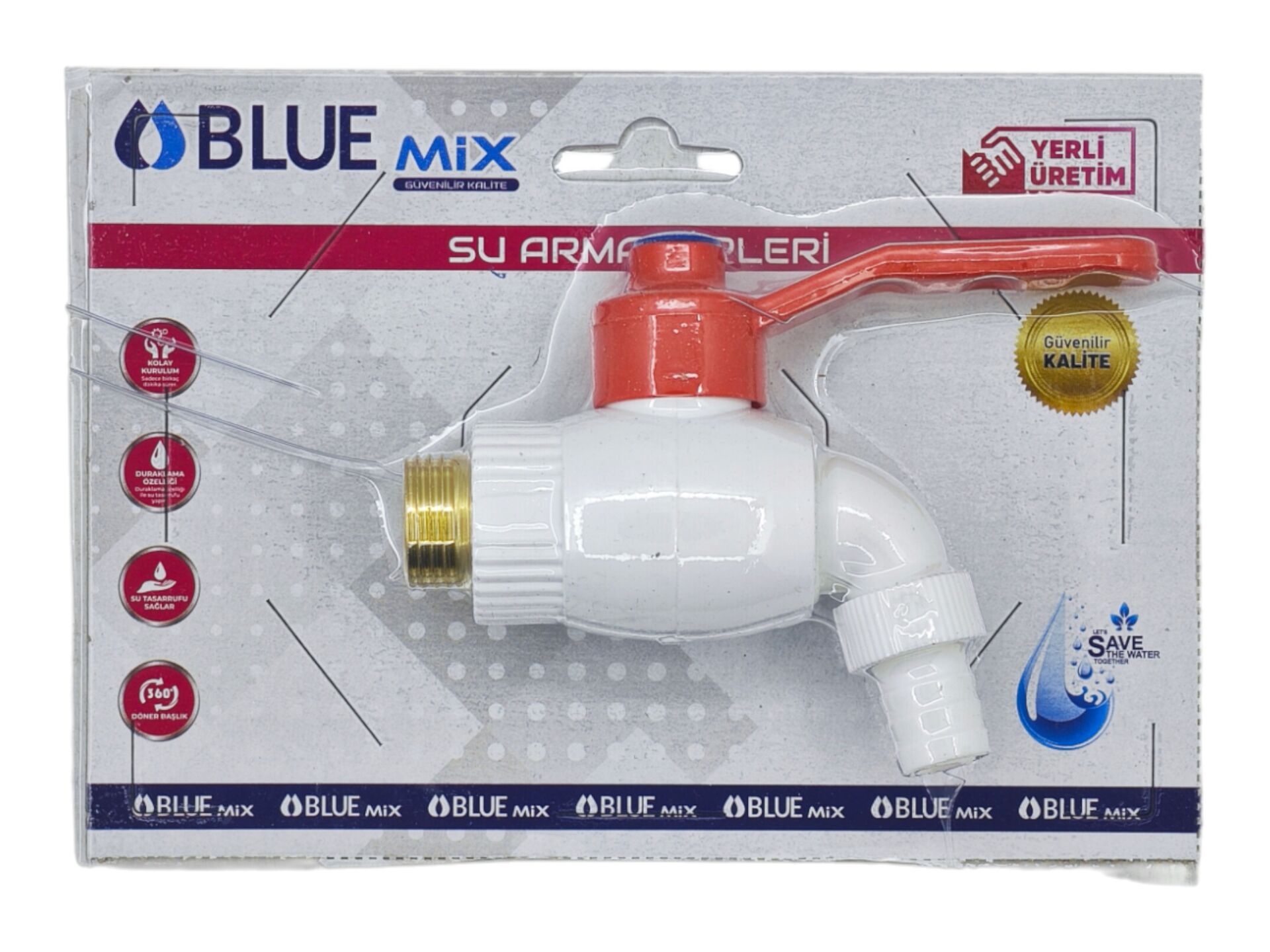 BL-3345   Bluemix Küresel Plastik Musluk - Kartlı