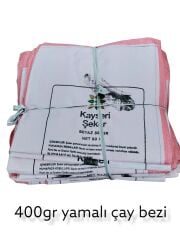 400Y   Çay Bezi 380gr 2*2M - Yamalı Kırmızı