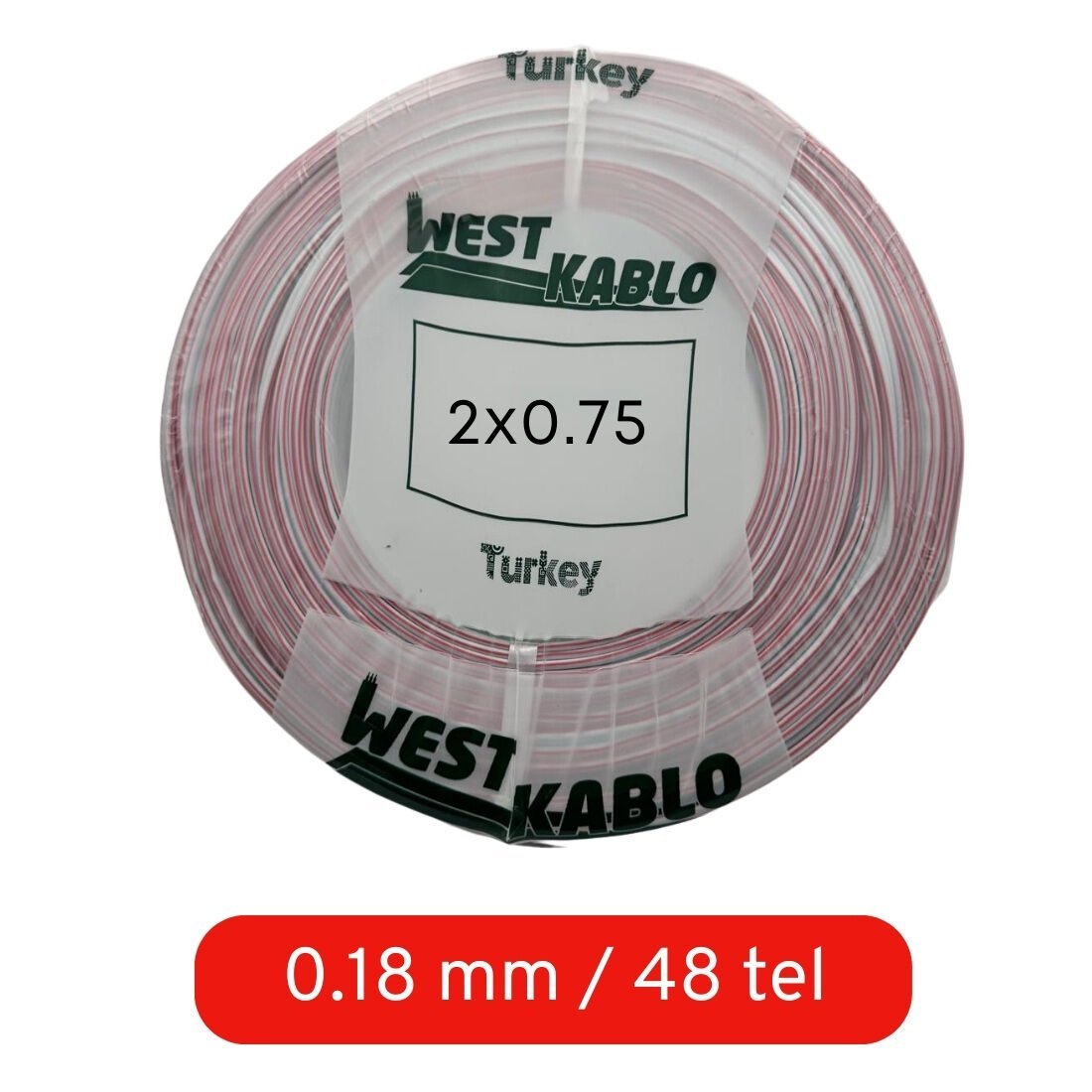 H03VW-H   West TTR Kordon Kablo 2*0,75mm 100m