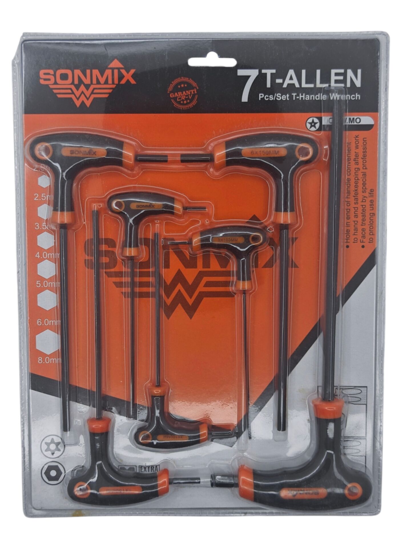 SNX-253   Sonmix Cr-V 6 Köşe T Alyan 7prç