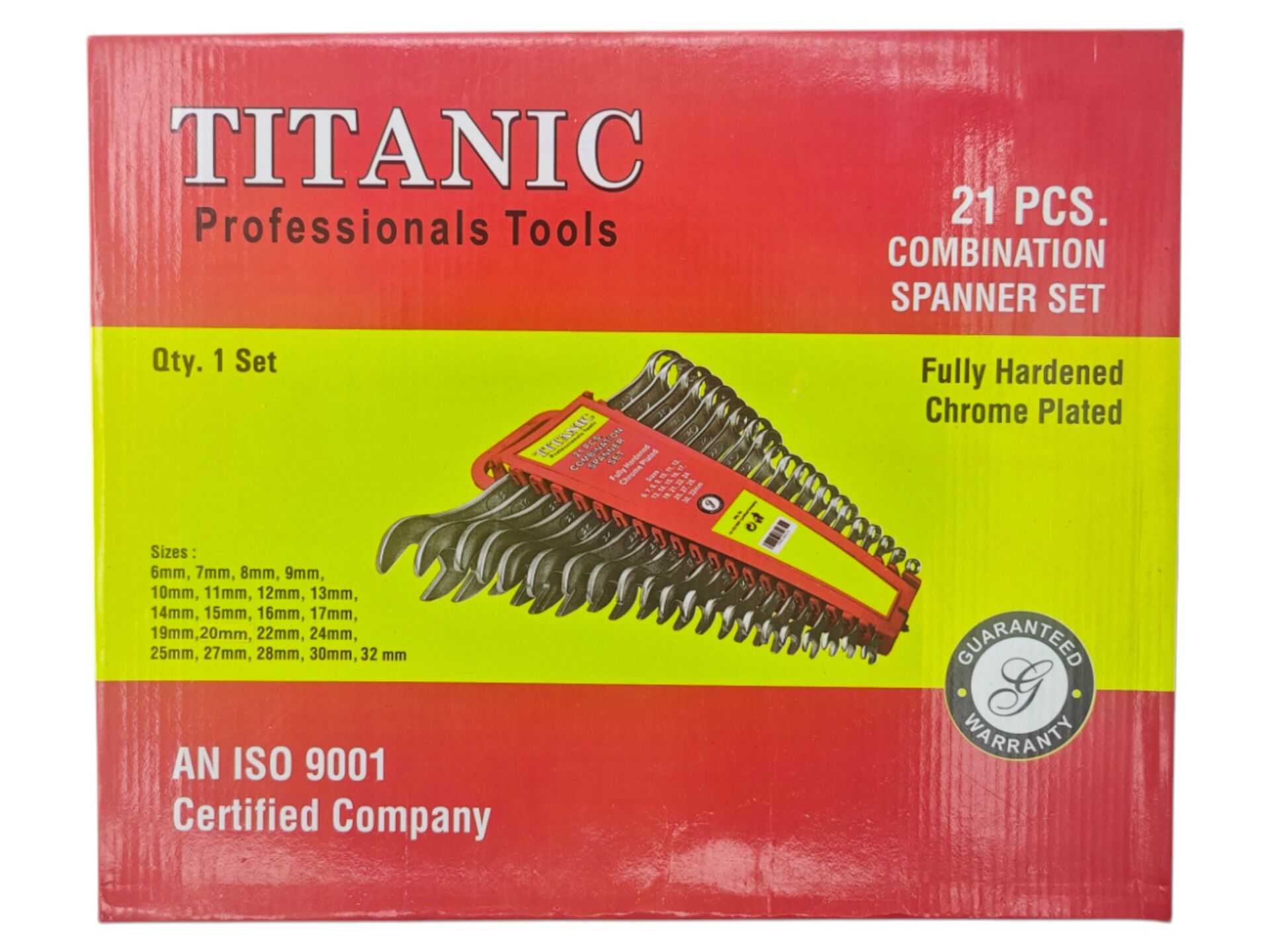 OTO-210   Titanic 21li Kombine Anahtar Seti