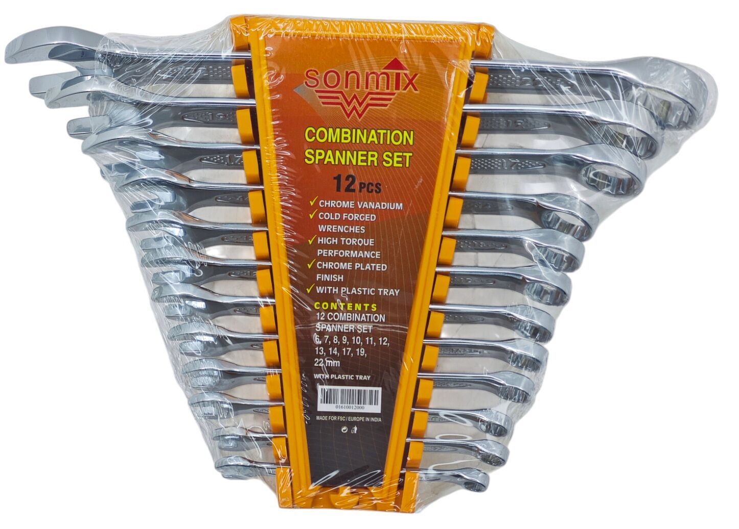 1200   Sonmix 12li Kombine Anahtar Seti