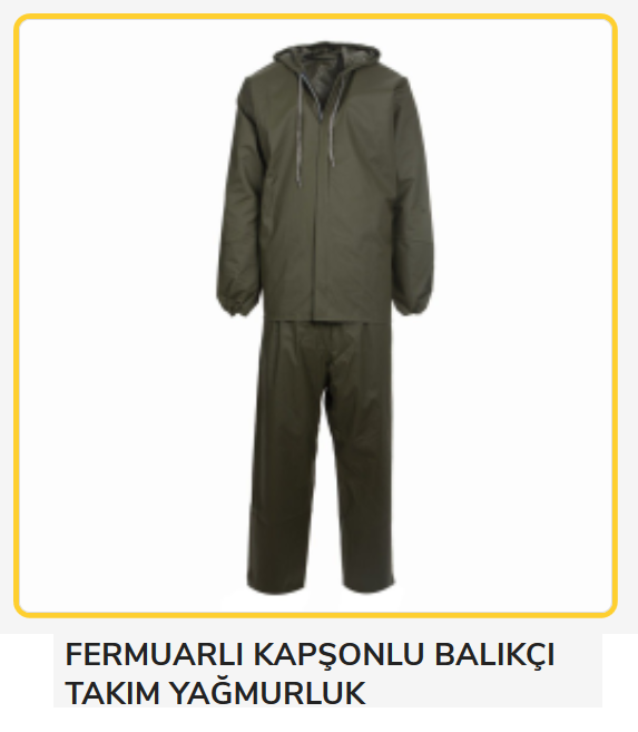 34-05   Normal Fermuarlı Takım Yağmurluk
