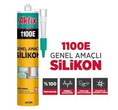 IML585   Akfix 1100E Genel Amaçlı Silikon 280gr - Şeffaf