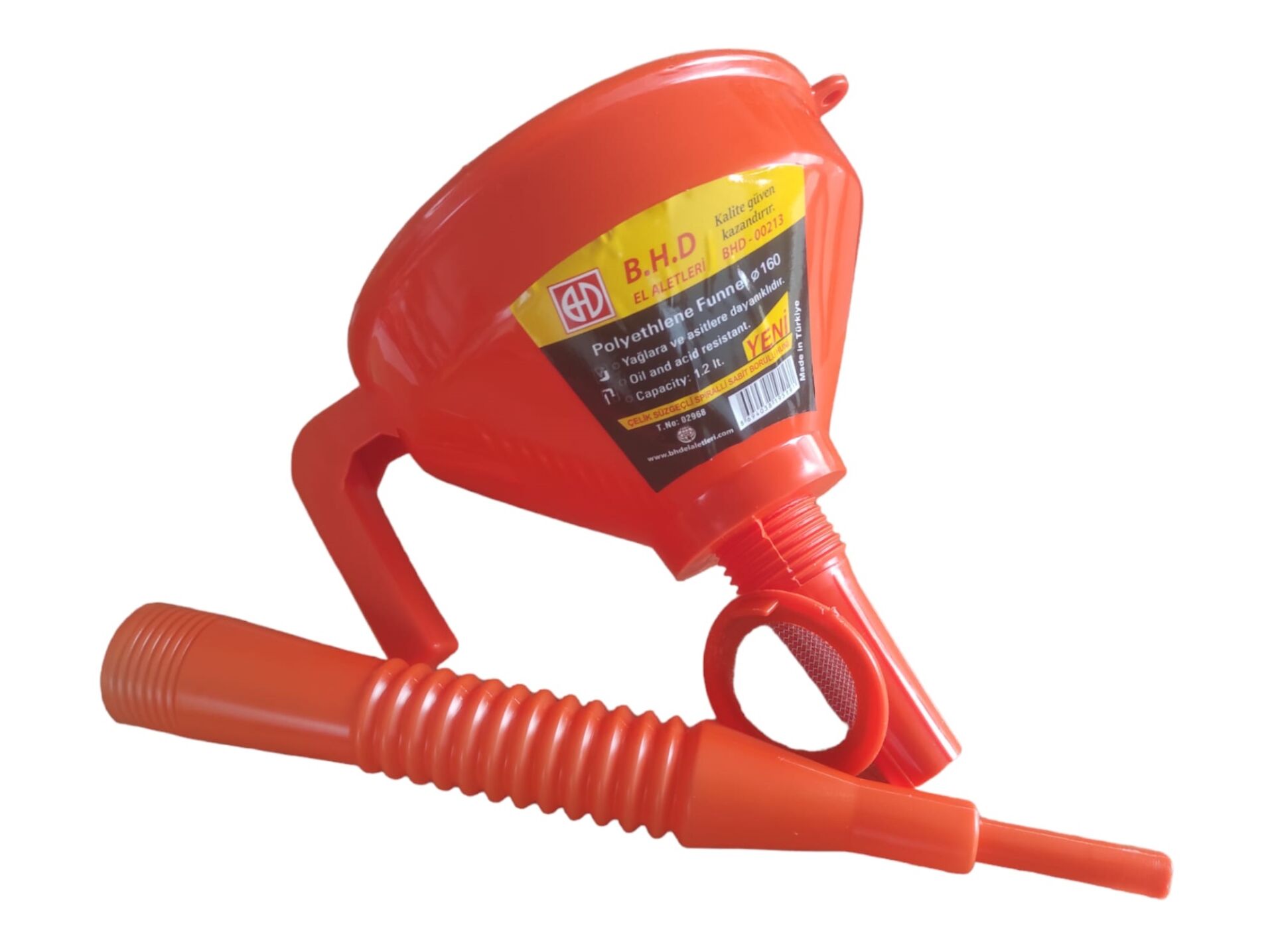 BHD-00213   B.H.D Süzgeçli Spralli Huni Q160 - Küçük