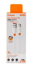 LKCB-57   Linkage 2.4A USB-A to Type-C Şarj Data Kablosu