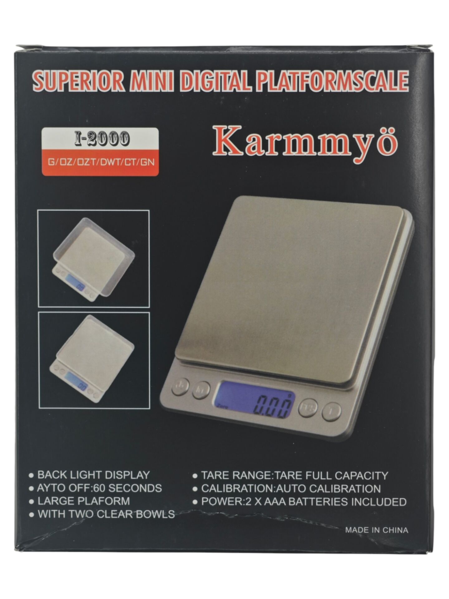 K-5 1-2000   Karmmyö Cep Kantarı 0,1gr-3kg