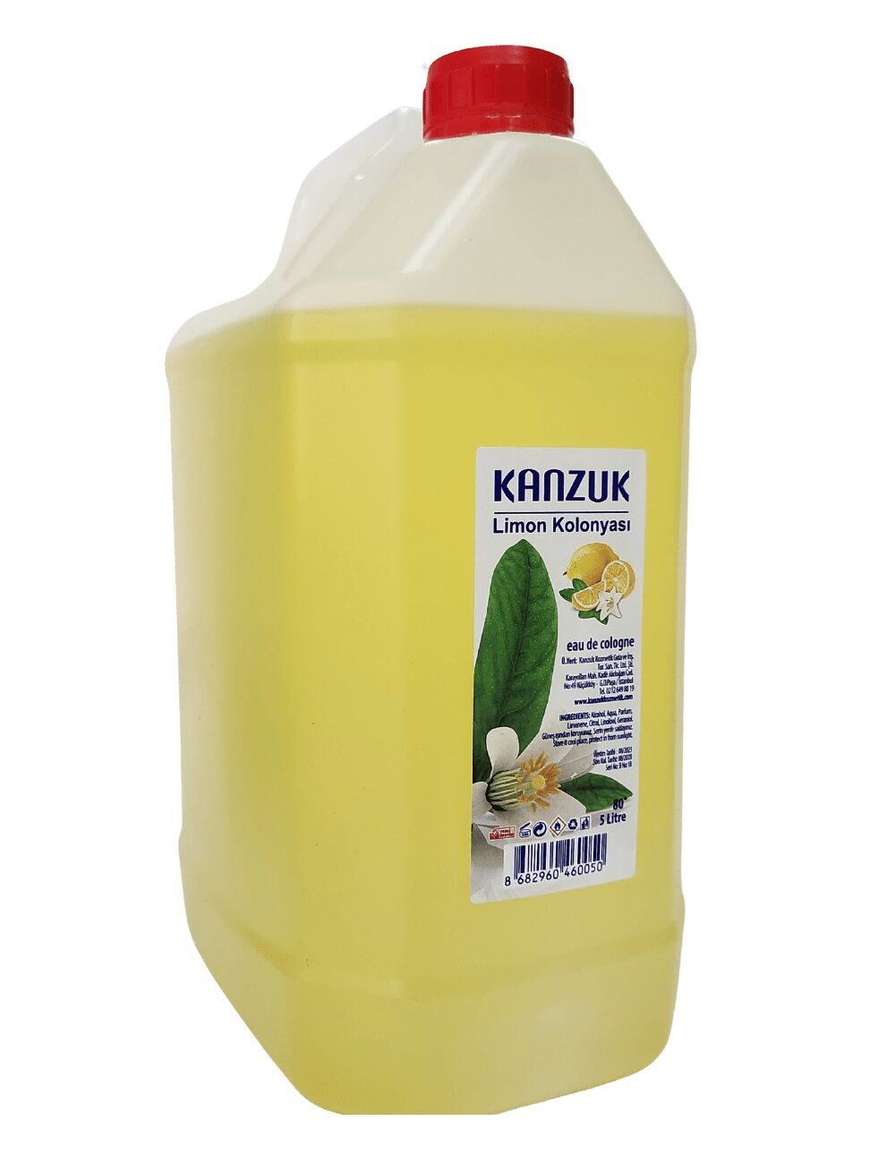 6005   Kanzuk 80° Limon Kolonyası 5lt