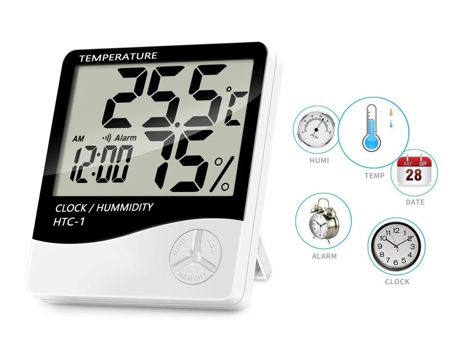 Htc-1   Tenperature Termometre / Nem Ölçer