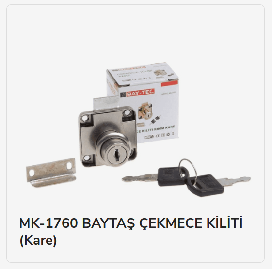MK1760   Bay-tec Çekmece Kiliti - Kare