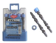 Ty9681   Tyson Mıknatıslı Bits Uç Ph2 65Mm 10Lu - Çift Taraflı